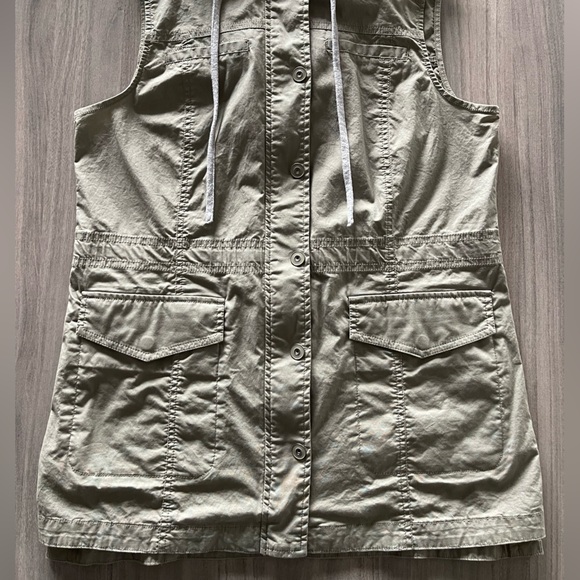 Tribal Hooded Vest - Cargo Pockets & Olive Grey - Size Medium - Picture 5 of 16
